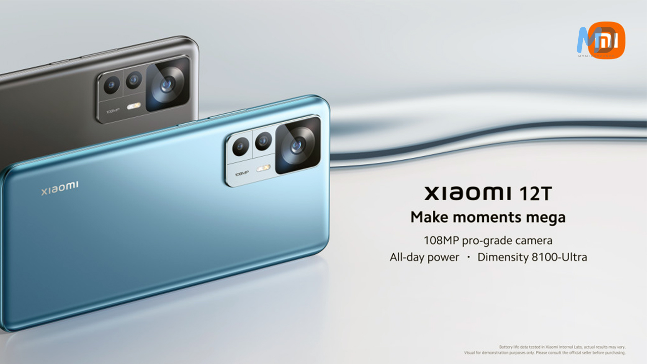 Xiaomi 12T 108MP camera