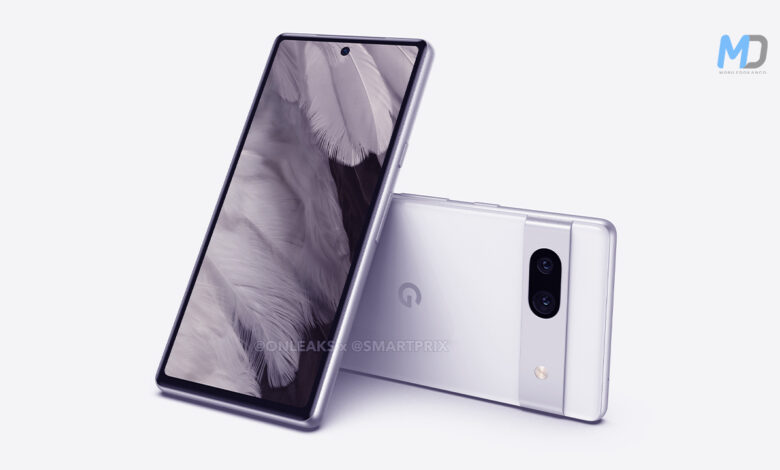 Google Pixel 7a leaked renders showcase a Pixel 7-like design