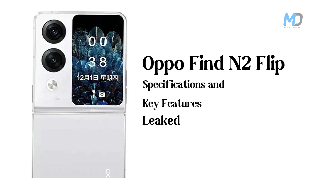 Oppo Find N2 Flip leaked the Specifications and Key Features