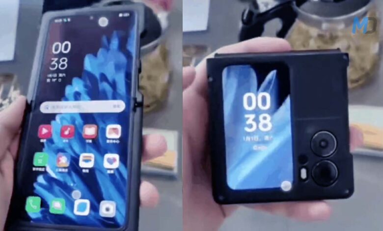 Oppo Find N2 Flip leaks in a hands-on video