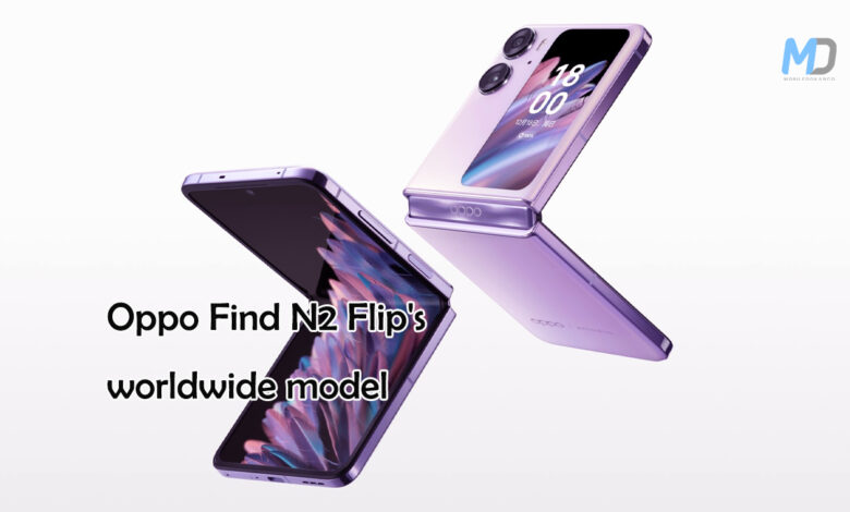 Geekbench lists Oppo Find N2 Flip's worldwide model