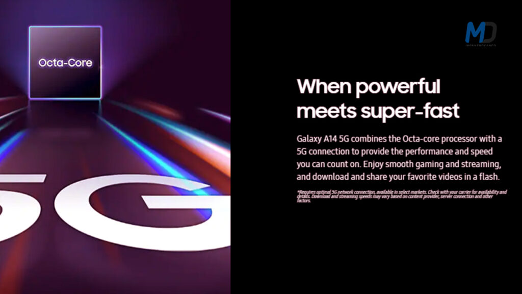 Samsung Galaxy A14 powerful processor