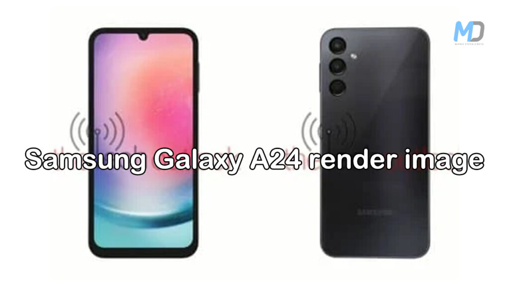 Samsung Galaxy A24 leaked render image