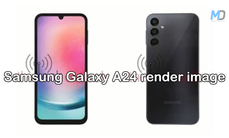 Samsung Galaxy A24 leaked render image