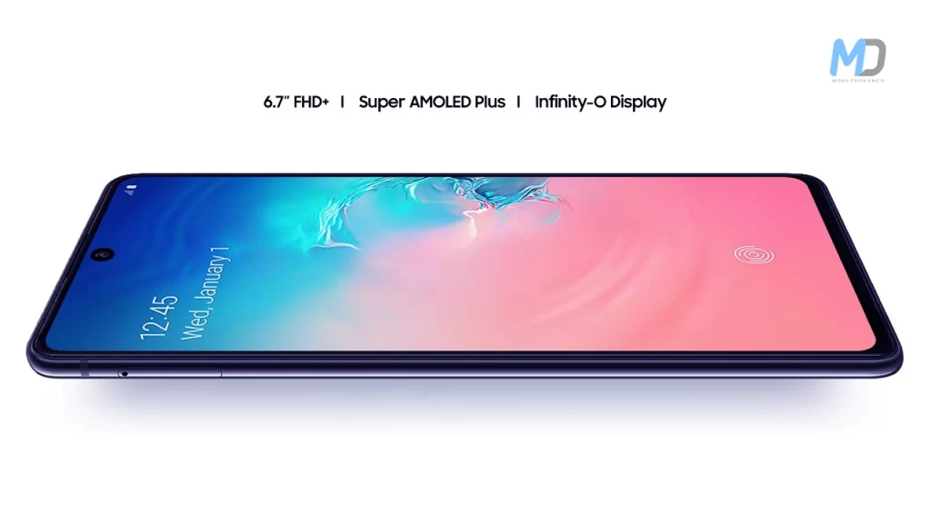 Samsung Galaxy S10 Lite display