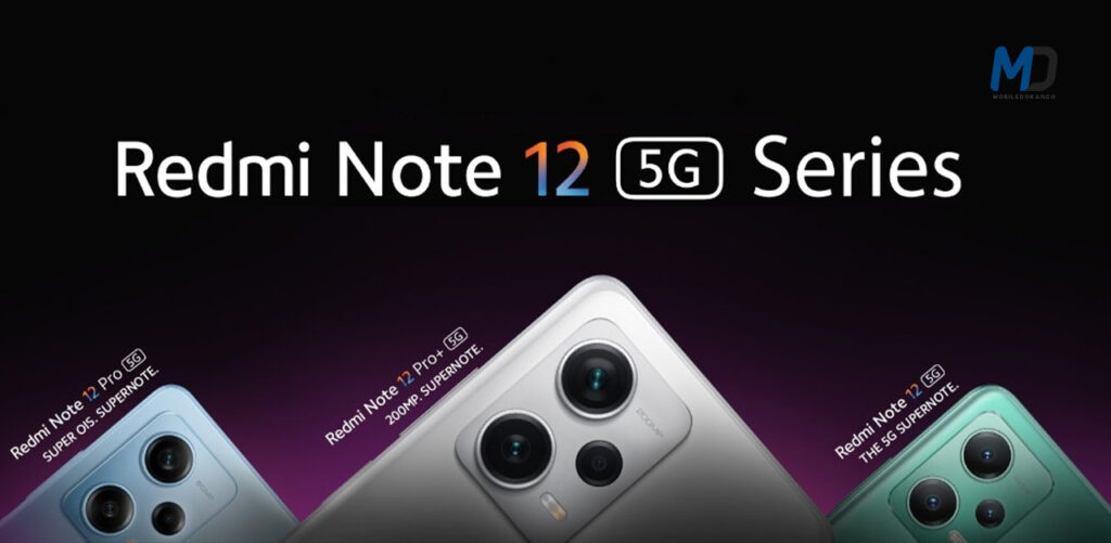 Xiaomi Redmi Note 12 series India