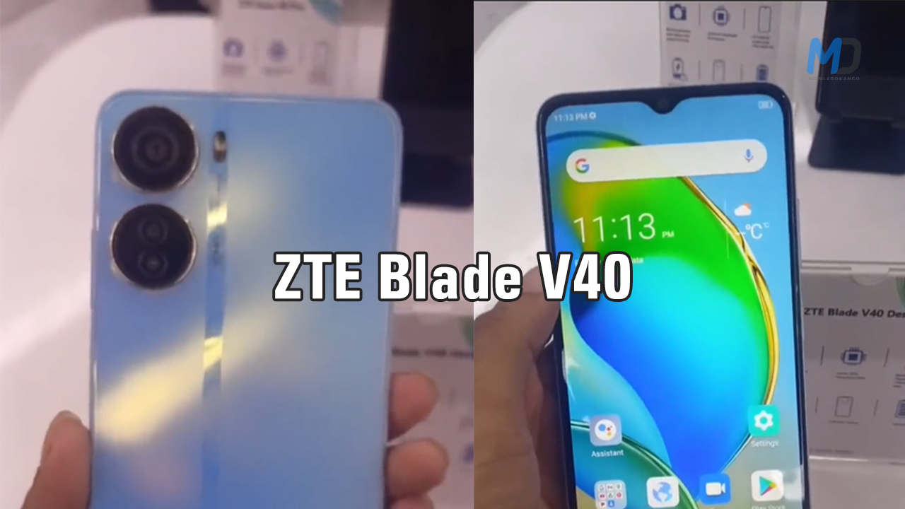 ZTE Blade V40 discloses the key specifications and design