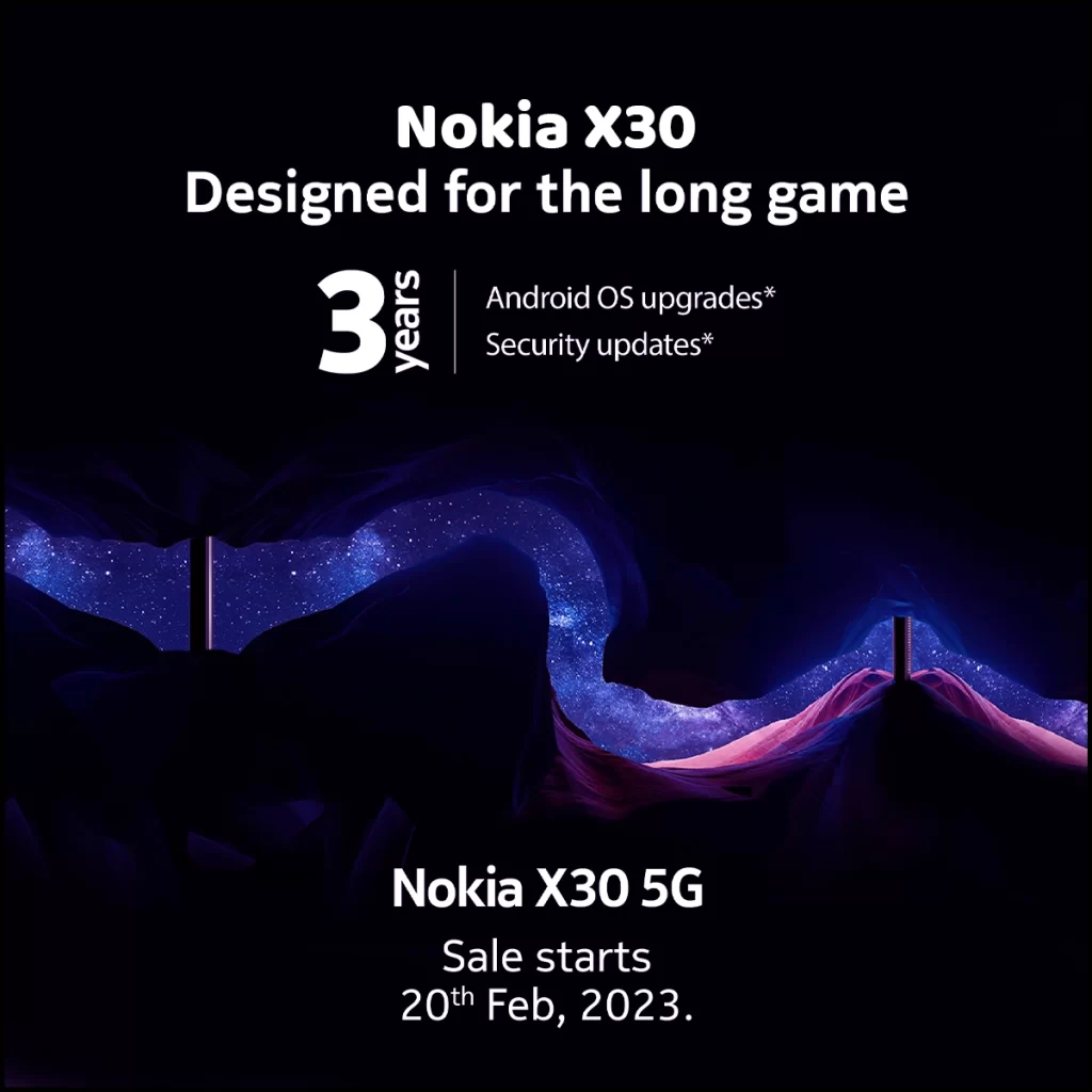 Nokia X30 sales poster