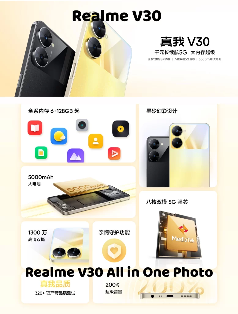 Realme V30 All in One Photo
