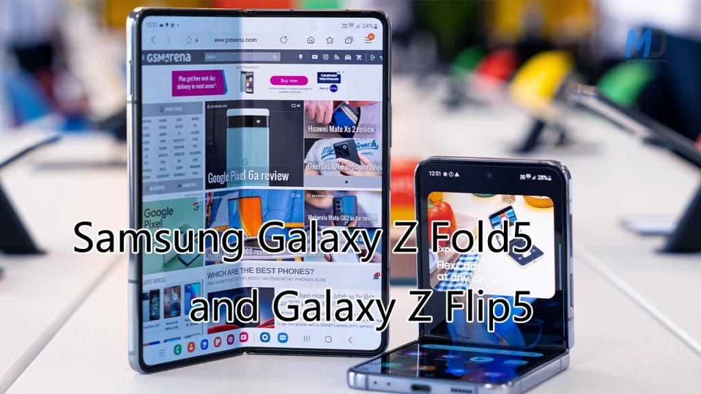 Samsung Galaxy Z Fold5 and Galaxy Z Flip5 leaked storage option