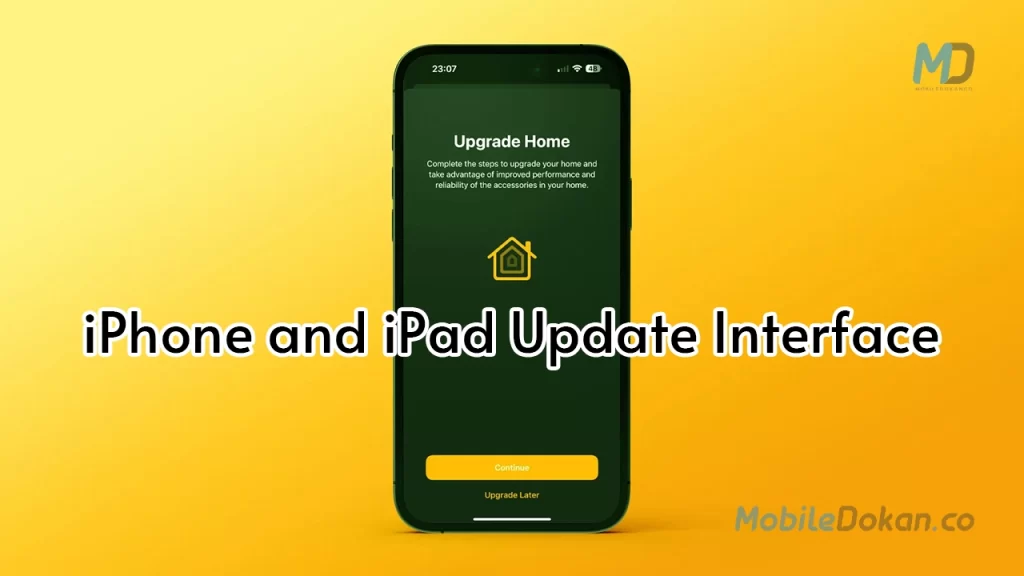 iPhone and iPad Update Interface