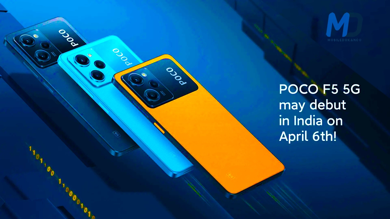 Poco F5 5G may launch in India on 6 April