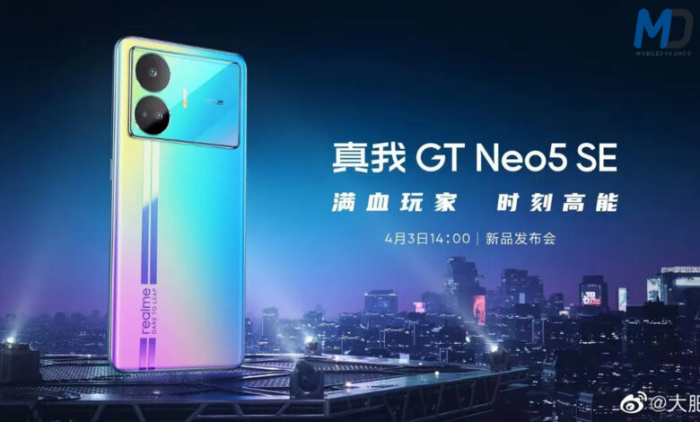 Realme GT Neo5 SE Display and Battery official confirmed specifications