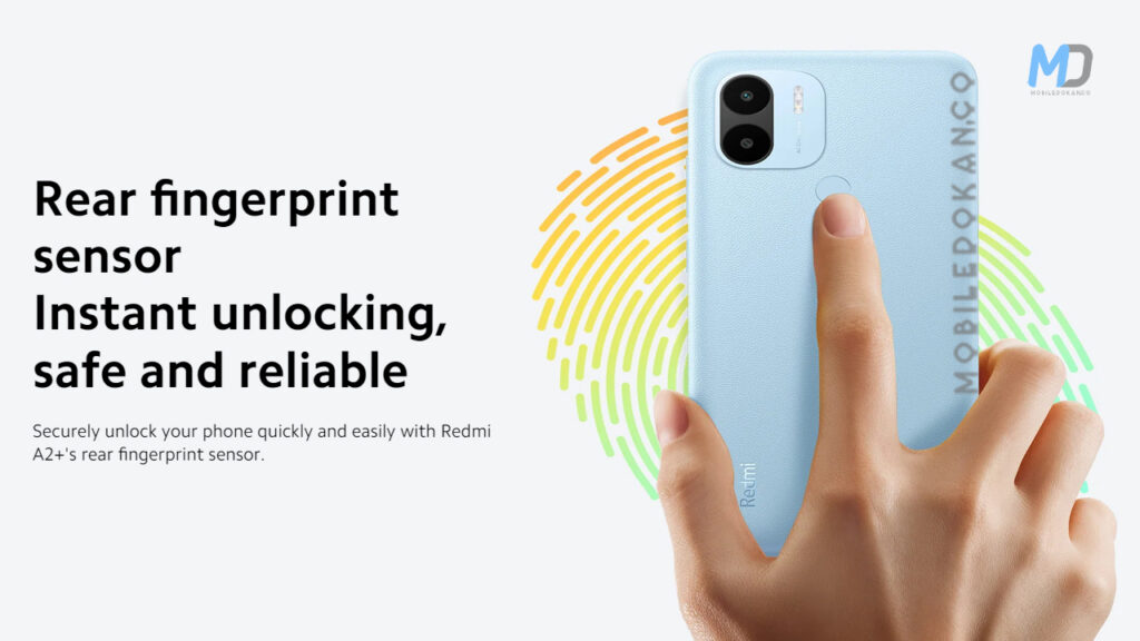 Redmi A2 plus Fingerprint feature