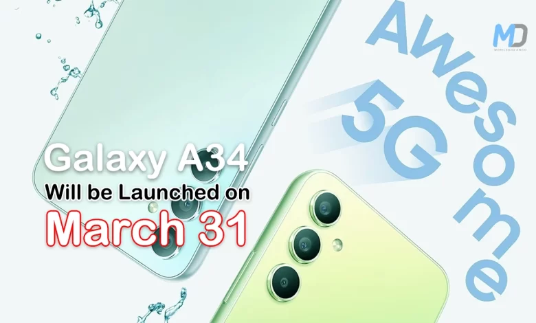 Samsung Galaxy A34 will launch in South Korea on March 31