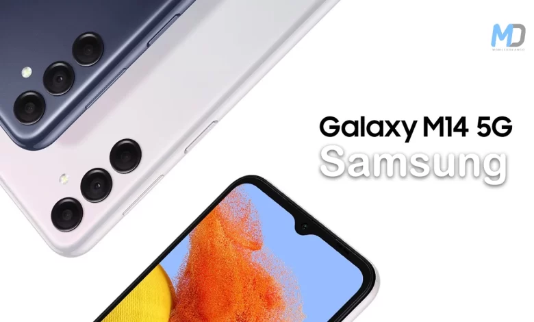 Samsung Galaxy M14 5G features Exynos 1330 and 6,000mAh big battery