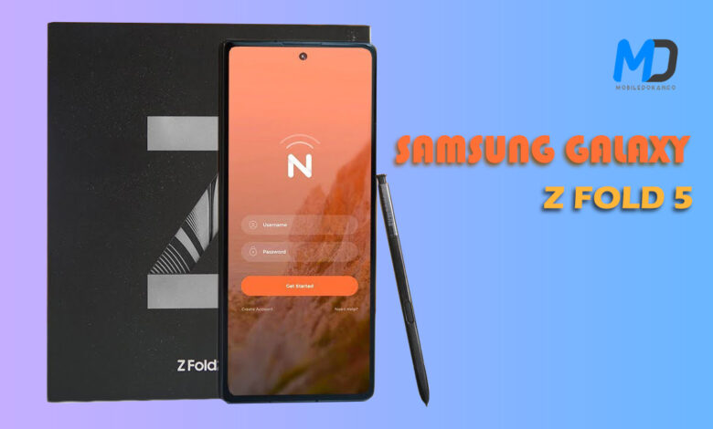 Samsung Galaxy Z Fold 5 leaked