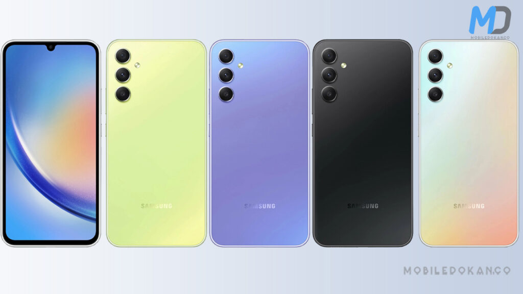 Samsung galaxy A34 5G color variants