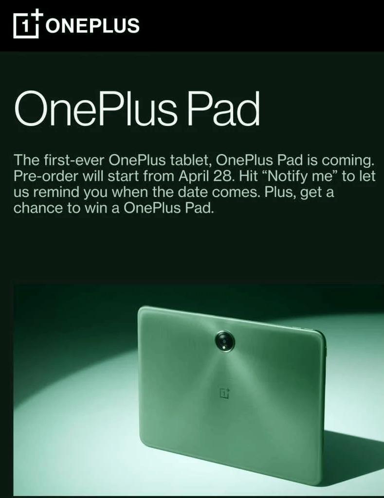 OnePlus Pad global Pre-order date leaked