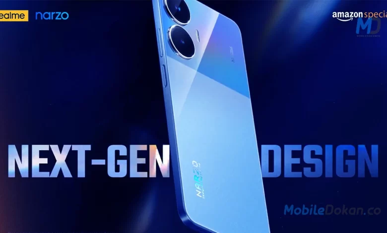 Realme Narzo N55 revealed the design, releasing on April 12