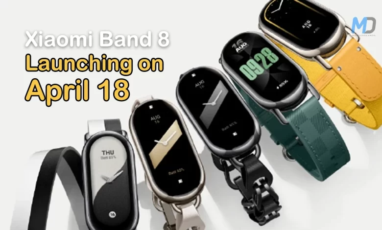Xiaomi Band 8 launching on April 18, revealed the design, color