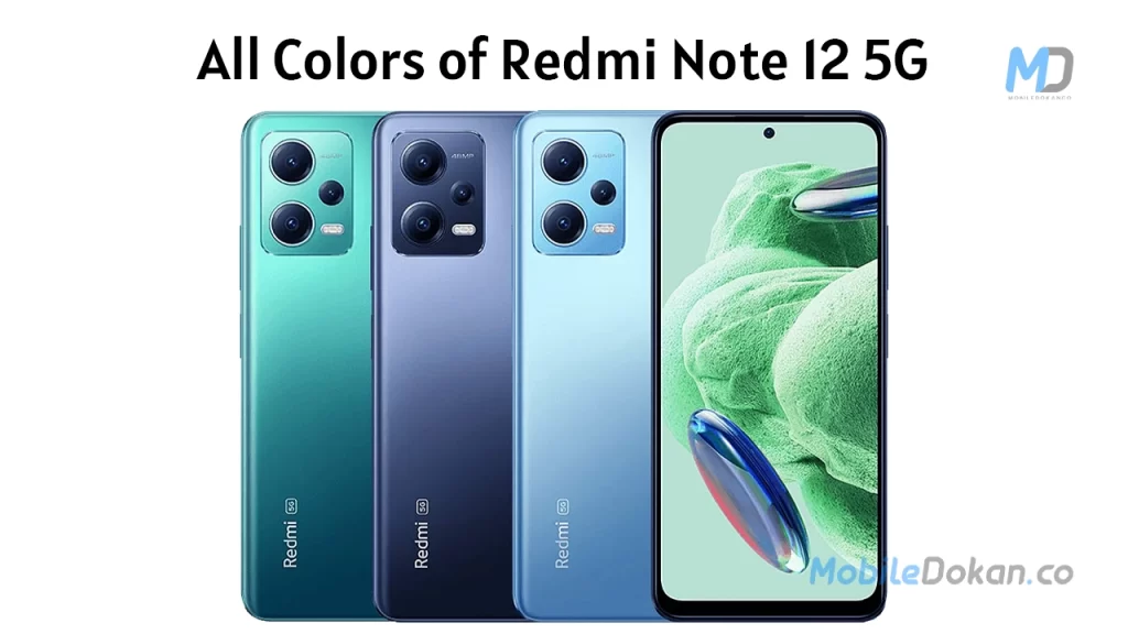 Xiaomi Redmi Note 12 5G colors
