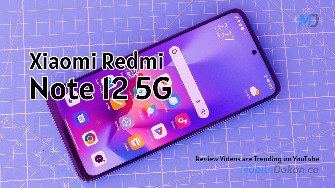 Xiaomi Redmi Note 12 5G video review out on YouTube