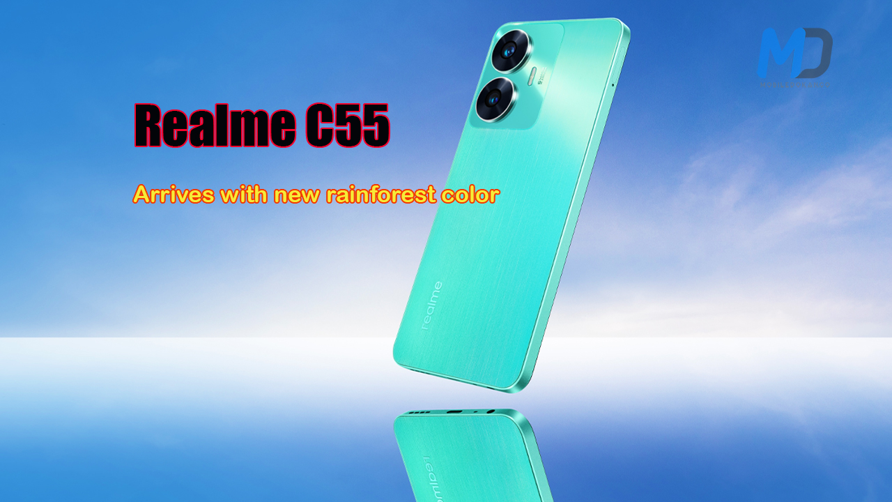 Realme C55 arrives with new Rainforest color