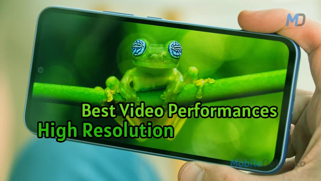 Samsung Galaxy A54 video performances
