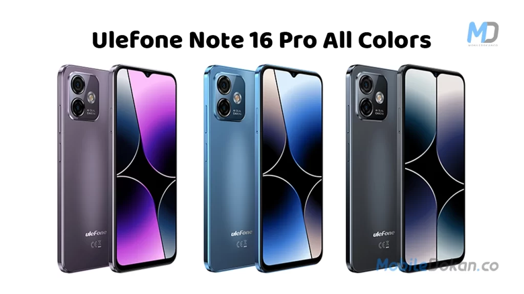 Ulefone Note 16 Pro All Colors