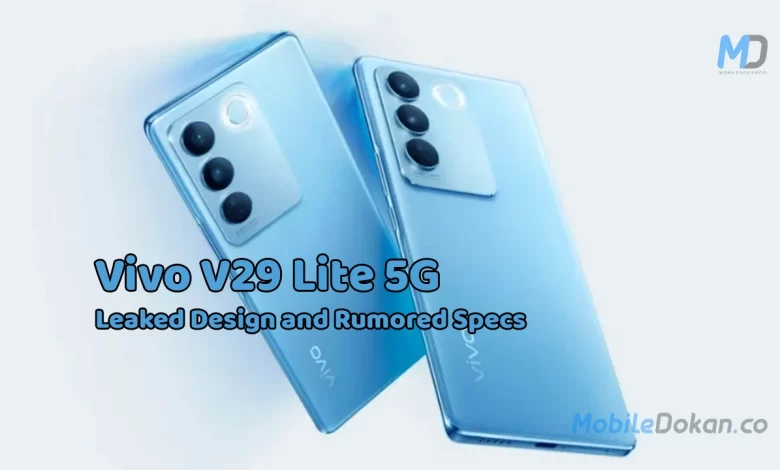 Vivo V29 Lite 5G leaked renders, global launch timeframe