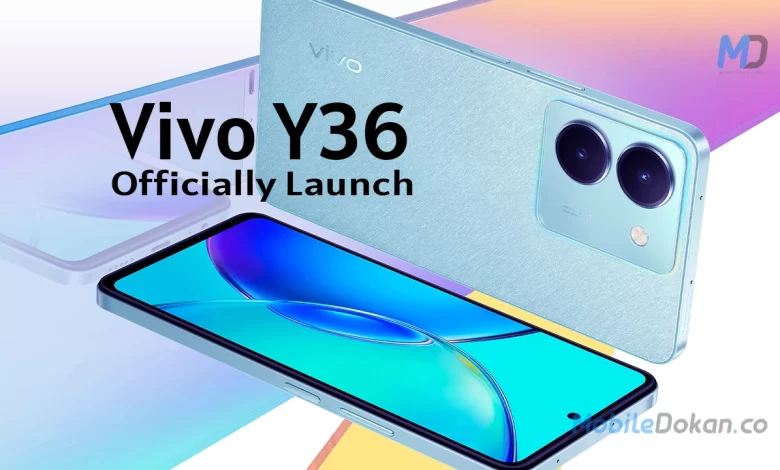 Vivo Y36 launch Officially in both 4G and 5G Version