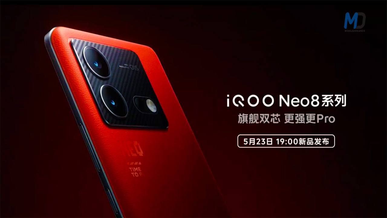 iQOO Neo 8 series specs revealed ahead of launch on May 23
