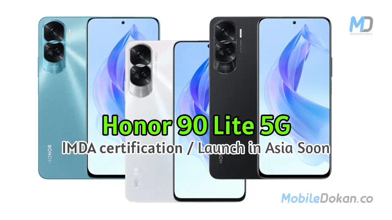 Honor 90 Lite 5G just gets IMDA certification website, expected to launch in Asia soon