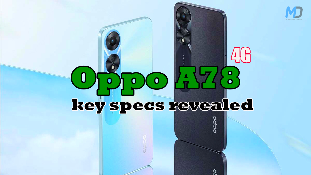 Oppo A78 4G promo materials revealed key specs