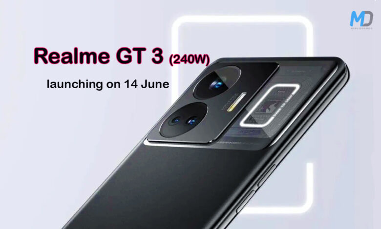 Realme GT 3 240W launching on 14 June