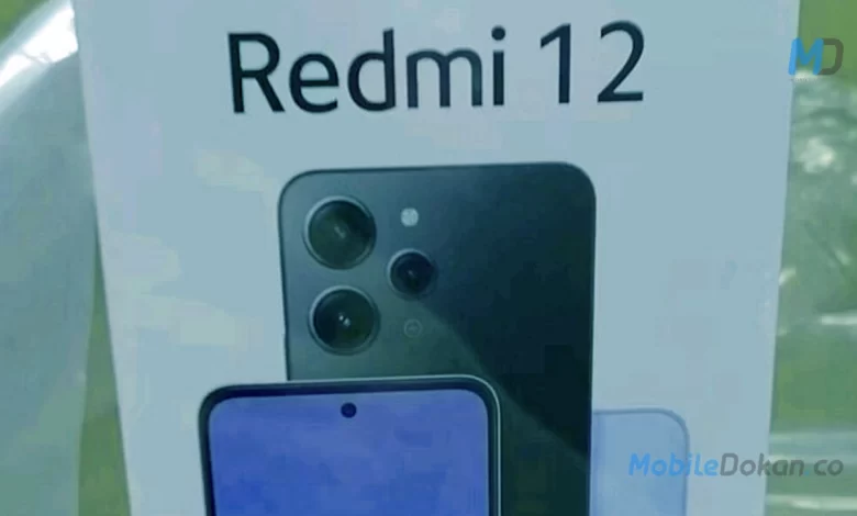 Redmi 12 specification revealed render and retail box surface