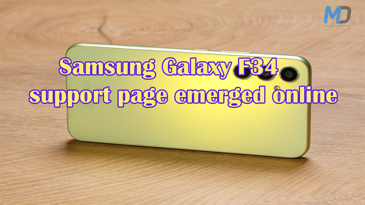 Samsung Galaxy F34 support page emerged online