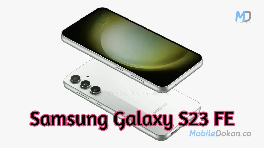 Samsung Galaxy S23 FE leaked render