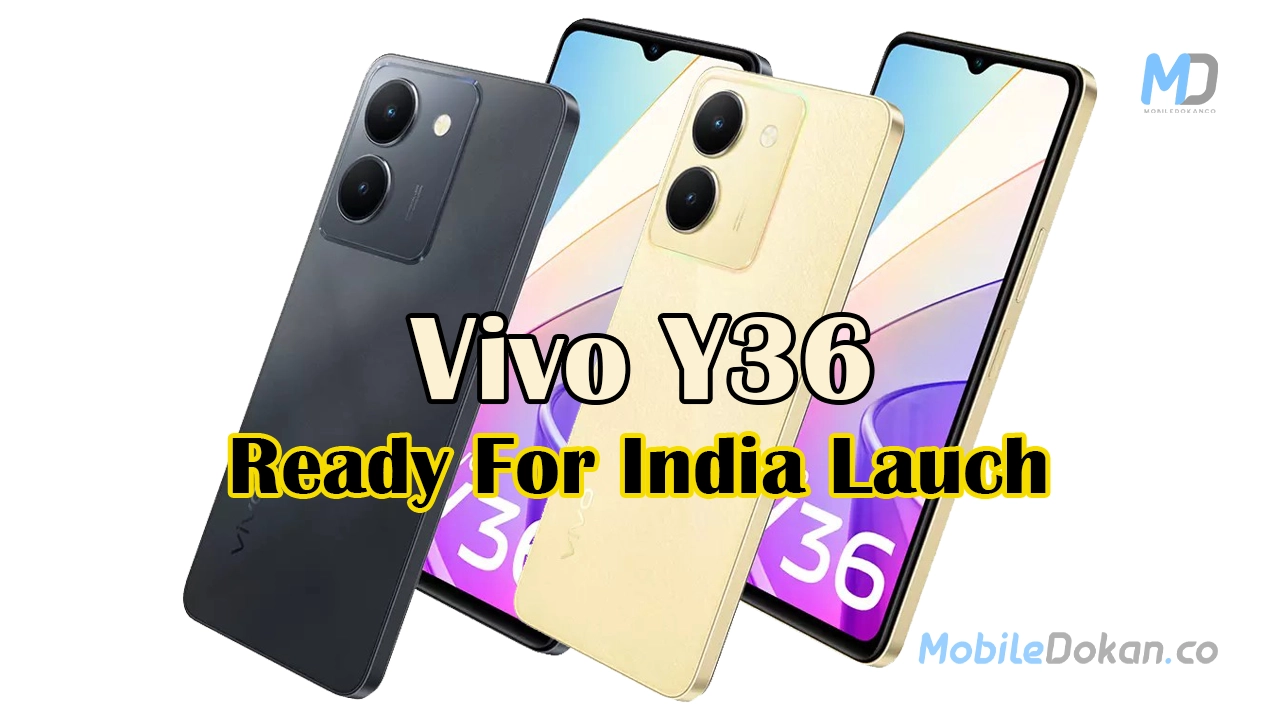 Vivo Y36 ready to launch in India end of June