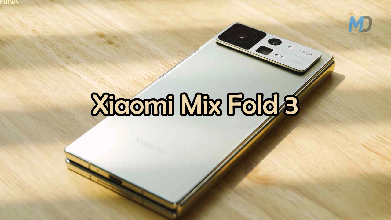 Xiaomi Mix Fold 3 expected to launch with two zoom cameras, water drop hinge