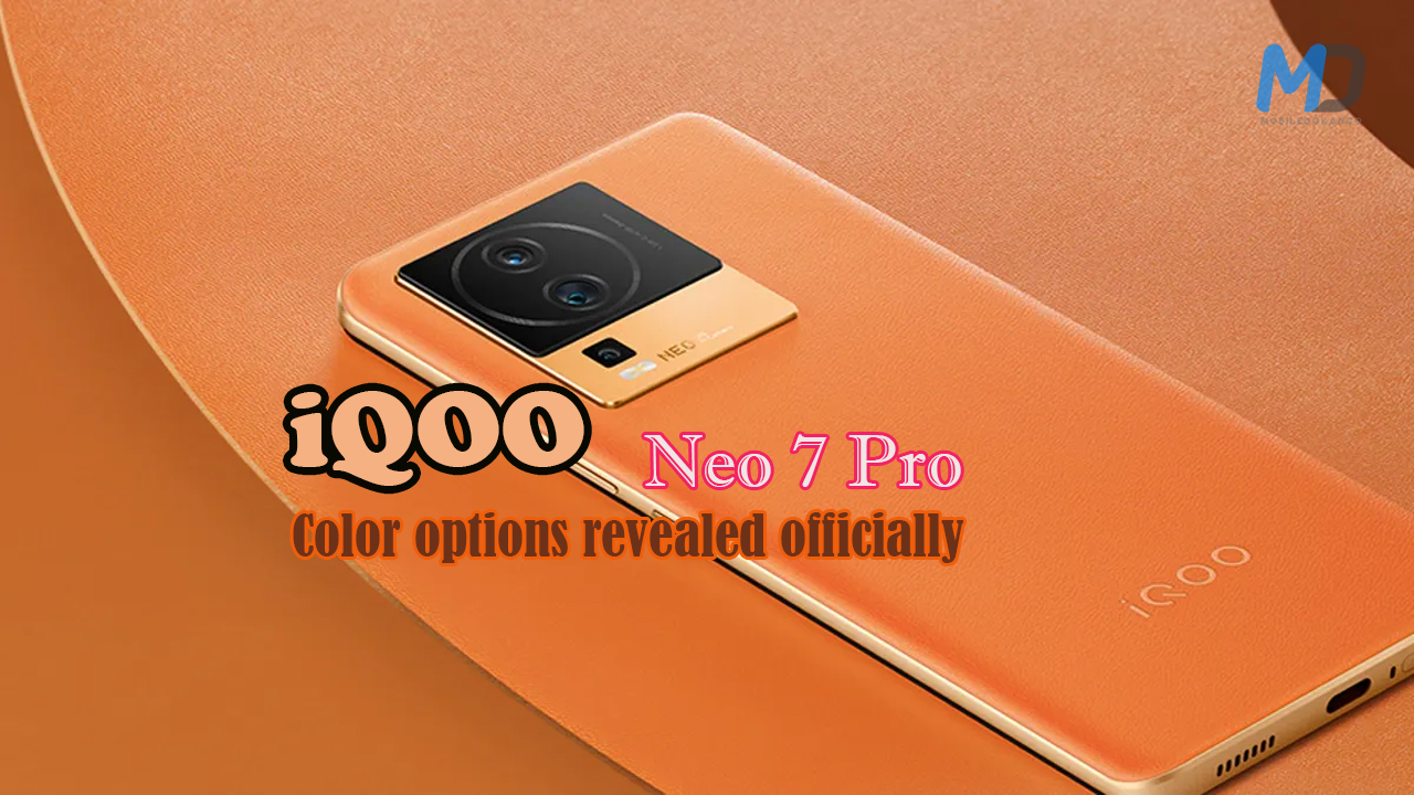iQOO Neo 7 Pro color options officially revealed ahead of July 4 launch