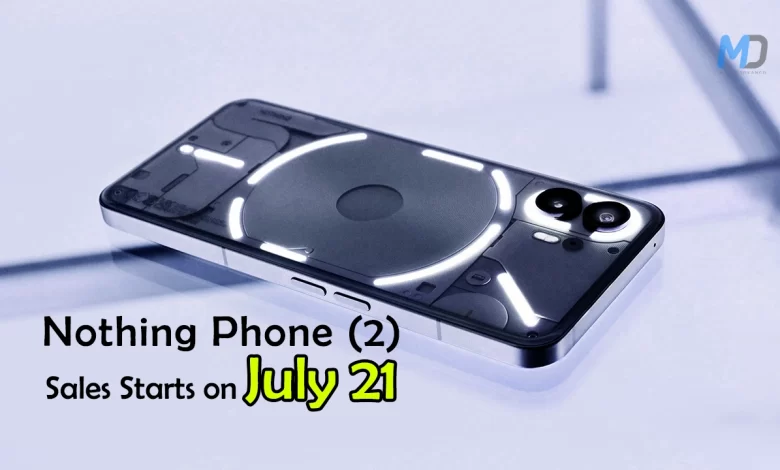 Nothing Phone 2 Price in India Leaked, Sale starts on July 21