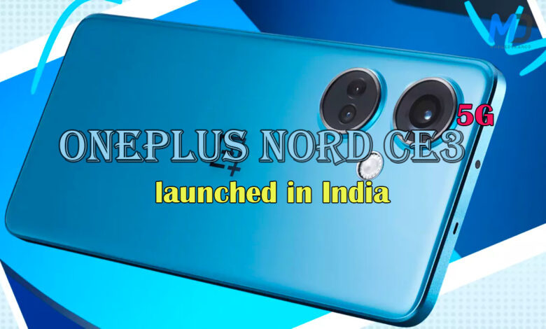 OnePlus Nord CE3 launched in India with Snapdragon 782G and 5000mAh battery