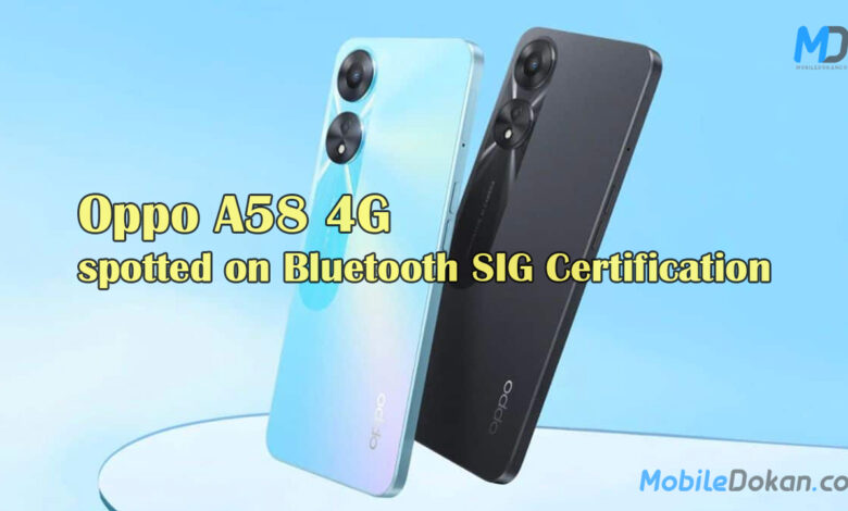 Oppo A58 4G receives Bluetooth SIG certification ahead of launch