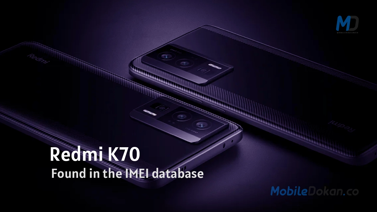 Redmi K70 was found in the IMEI database before debut