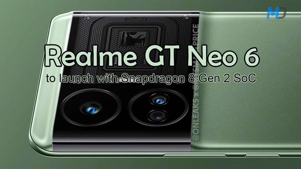 Relme GT neo 6 leaked render confirms to launch with Snapdragon 8 Gen 2