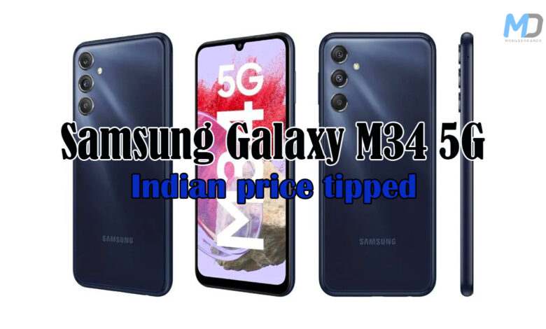 Samsung Galaxy M34 5G render tipped with Indian Price and RAM variants