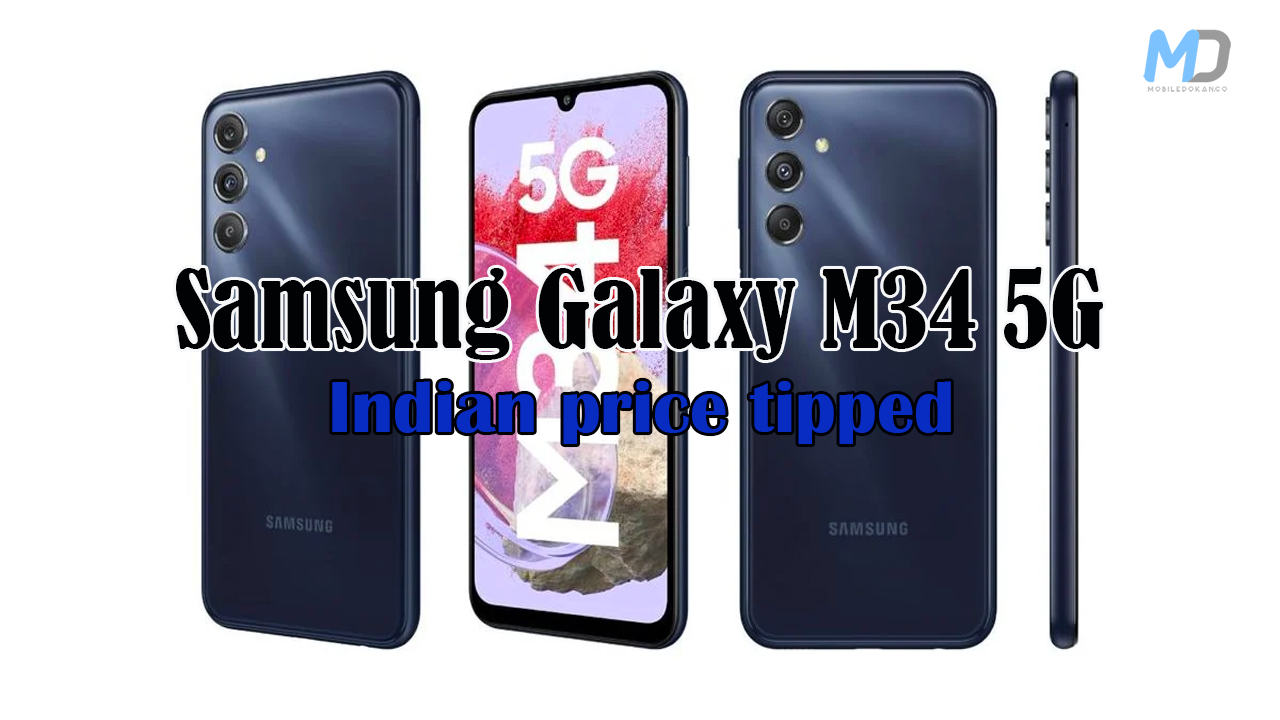 Samsung Galaxy M34 5G render tipped with Indian Price and RAM variants