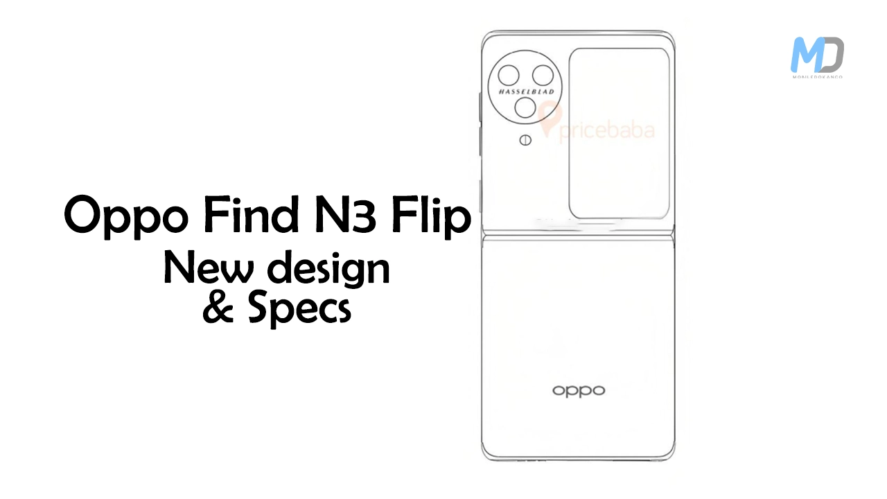 Oppo Find N3 Flip schematic leaked new design and Specification